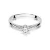 Złoty pierścionek z diamentem Białe złoto EW-365 0,15ct