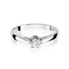 Złoty pierścionek z diamentem Białe złoto EW-234 0,30ct