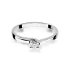 Złoty pierścionek z diamentem Białe złoto EW-93 0,08ct