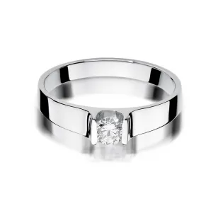 Złoty pierścionek z diamentem Białe złoto EW-388 0,23ct
