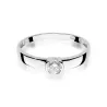 Złoty pierścionek z diamentem Białe złoto EW-138 0,25ct