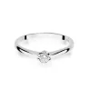 Złoty pierścionek z diamentem Białe złoto EW-54 0,10ct