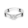 Złoty pierścionek z diamentem Białe złoto EW-396 0,28ct