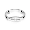 Złoty pierścionek z diamentem Białe złoto EW-194 0,04ct