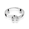 Złoty pierścionek z diamentem Białe złoto EW-163 0,30ct