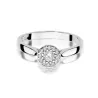 Złoty pierścionek z diamentem Białe złoto EW-362 0,22ct