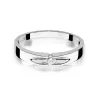 Złoty pierścionek z diamentem Białe złoto EW-125 0,08ct