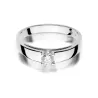 Złoty pierścionek z diamentem Białe złoto EW-374 0,23ct