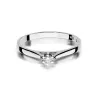 Złoty pierścionek z diamentem Białe złoto EW-311 0,09ct