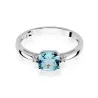Pierścionek topaz z białego złota 1,10ct