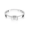 Złoty pierścionek z diamentem Białe złoto EW-277 0,08ct