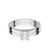 Złoty pierścionek z diamentem Białe złoto EW-347 0,30ct