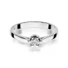 Złoty pierścionek z diamentem Białe złoto EW-299 0,12ct
