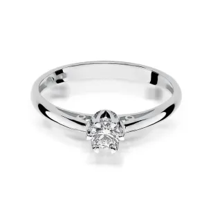 Pierścionek diament białe złoto 0,15ct