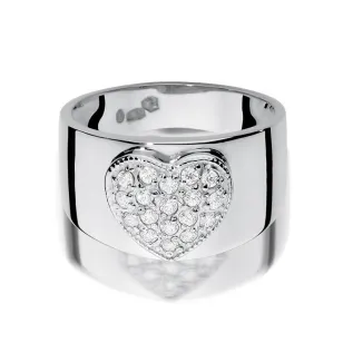 Złoty pierścionek z diamentem Białe złoto EW-352 0,26ct