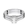 Złoty pierścionek z diamentem Białe złoto EW-398 0,42ct