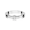 Złoty pierścionek z diamentem Białe złoto EW-335 0,15ct