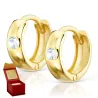 ZŁOTE KOLCZYKI KÓŁECZKA Cyrkonia