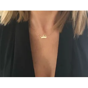 Złoty naszyjnik Queen grawer