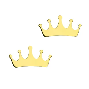 Złote kolczyki Queen