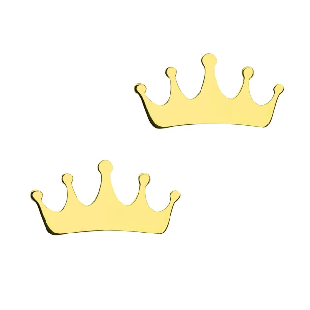 Złote kolczyki Queen