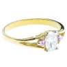 Złoty pierścionek z markizą r