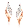 Złote kolczyki Fantazja Rosa próba 585