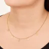Srebrny naszyjnik pozłacany 18k złotem Mirelle