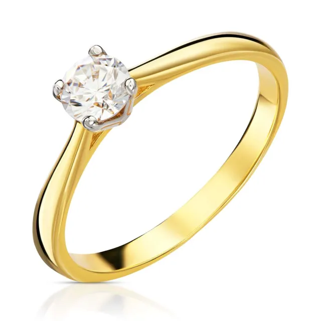 Złoty pierścionek klasyczny Classic