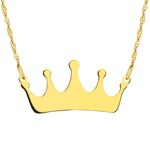 Złoty naszyjnik Queen grawer