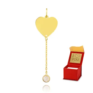 Złoty wisiorek All Love próba 585