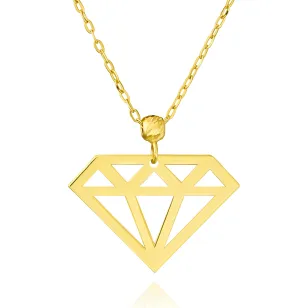 Złoty naszyjnik Diamond próba 585