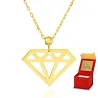 Złoty naszyjnik Diamond próba 585