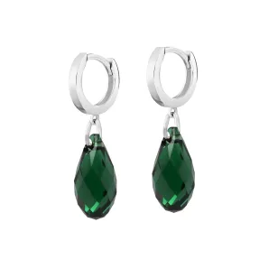 Srebrne kolczyki Nature made with Swarovski Crystal