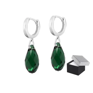 Srebrne kolczyki Nature made with Swarovski Crystal