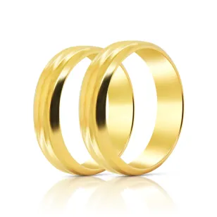 Klasyczne złote obrączki 4 mm próba 585