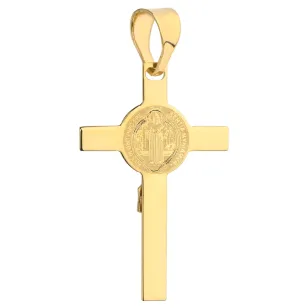 Złoty krzyżyk Benedyktyński pr. 585