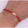 Pozłacana bransoletka Czerwony sznurek PIÓRKO
