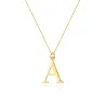 Złota celebrytka próba 585 (14k) duże A brylant