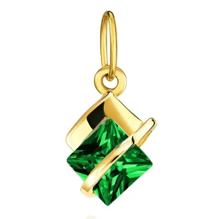 Goldener Anhänger Emerald Band| ergold