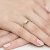 Goldener Diamantring EY-107 schwarze Diamanten | ergold