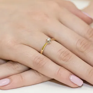 Gold Diamant ring EY-111 0.10ct | ergold