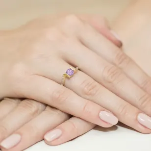 Gold Diamantring EY-120 Amethyst | ergold