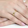 Złoty Pierścionek 585 z diamentem brylant 0,08ct