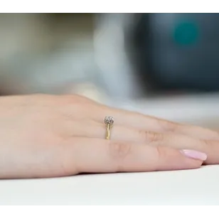 Gold Diamant Ring EY-134 0.10ct | ergold