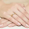 Złoty Pierścionek 585 z diamentem brylant 0,25ct