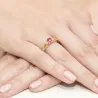 Złoty Pierścionek 585 z diamentem rubin 0,60ct