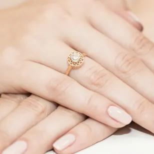 Gold Diamant Ring EY-149 0.30ct | ergold