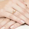 Złoty Pierścionek 585 z diamentem brylant 0,30ct