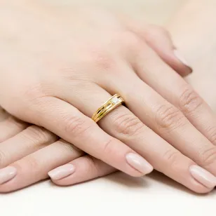 Gold Diamant Ring EY-15 0.25ct | ergold